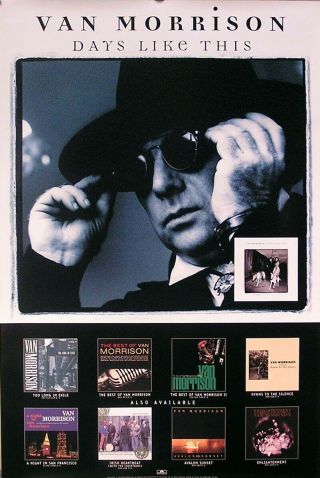 Van Morrison 1995 Days Like This Promo Poster