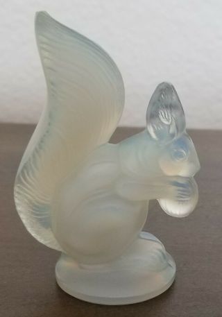 Vintage Sabino France Opalescent Art Glass Figurine Squirrel