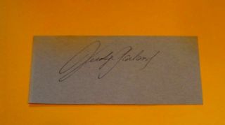 Judy Garland Signed Scrapbook Page Cut Autograph - Vintage Wizard Of Oz