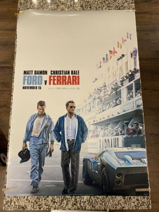 Ford Vs Ferrari,  Double Sided Movie Poster 27 X 40 Version B