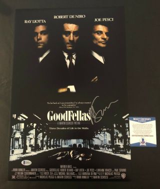 Martin Scorsese Signed Auto Goodfellas 12x18 Photo Beckett Bas 37