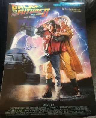 Lea Thompson Signed Autograph " Back To The Future 2 " 27x40 Movie Poster