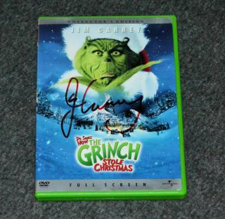 How The Grinch Stole Christmas Signed By Jim Carrey Autograph Collectors Dvd