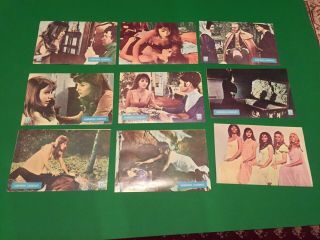 Full Set Movie Lobby Cards The Vampire Lovers Horror Monster 1970