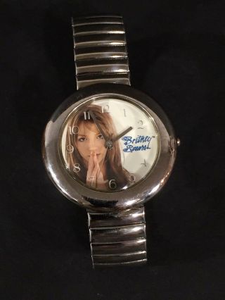 Britney Spears Wrist Watch Stainless Stretch Band 1999 Japanese Movement