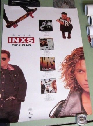 Inxs 1987 / 88 Kick Vintage Promotional Poster - The Albums Promo