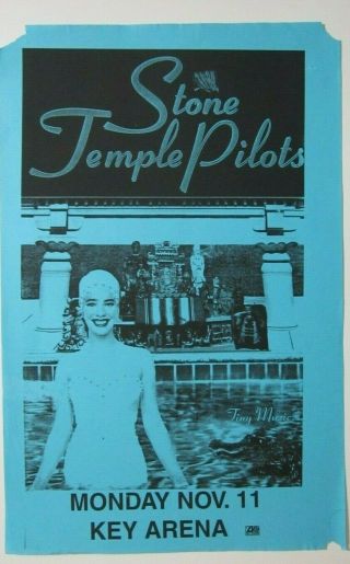 Stone Temple Pilots 1996 Vintage Concert Show Poster