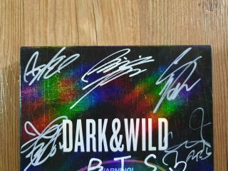 BTS BANGTAN BOYS Promo Dark And Wild Album Autographed Hand Signed Type B 2