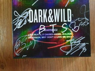 BTS BANGTAN BOYS Promo Dark And Wild Album Autographed Hand Signed Type B 3