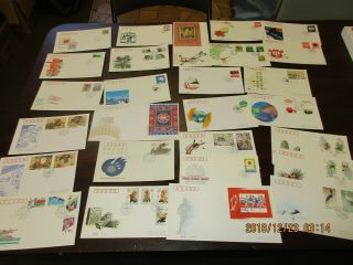 China PRC FDC ' s from 1990 to 1994,  107 cacheted unaddressed 3