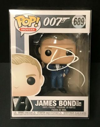 James Bond Funko Pop Signed By Daniel Craig - Casino Royale - James Bond 007