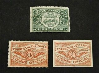 Nystamps Costa Rica Stamp Rare Seal