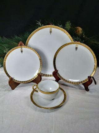 One Tiffany Porcelain Dinner 5 Piece Place Setting Frank Lloyd Wright Imperial