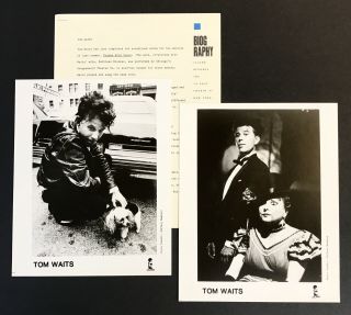 Tom Waits Franks Wild Years Rare Press Kit 1987 Orig Island W/interview,  Photos