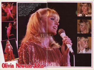 Olivia Newton John On Stage In Tokyo 1979 Japan Clippings 2 - Sheets (3pgs) Tj/z