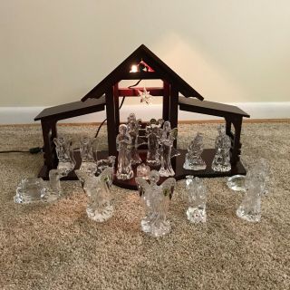 Waterford Crystal 18 Pc.  Nativity Set