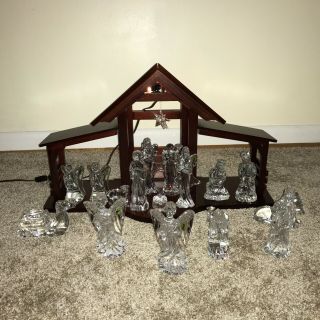 Waterford Crystal 18 pc.  Nativity Set 2