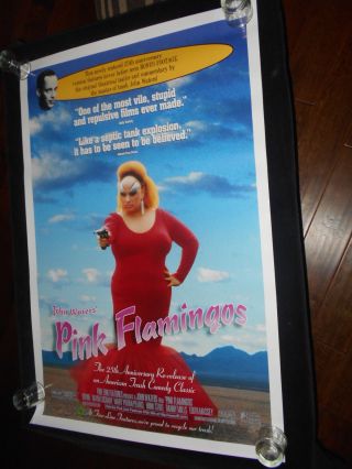 Pink Flamingos John Waters 25th Anniv.  Rolled One Sheet Poster