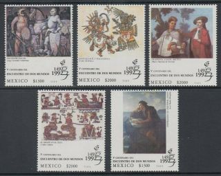 Mexico 1992 Meeting Of Two Worlds (6th Issue) Set (x5) (id:847/d57717)