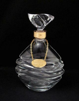 Quality Baccarat French Crystal Martell Creation Cognac Decanter Bottle France