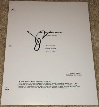 Jim Parsons Signed Autograph The Big Bang Theory 52 Page Pilot Script W/proof