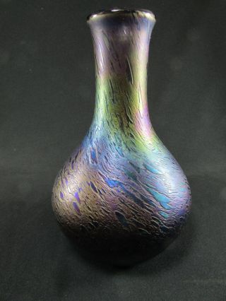 John Ditchfield Petroleum Iridescent Glass Vase
