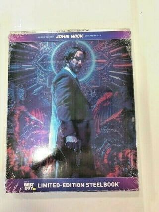 John Wick Triple Feature [steelbook Includes Digital Copy] [4k Ultra Hd Blu - Ray