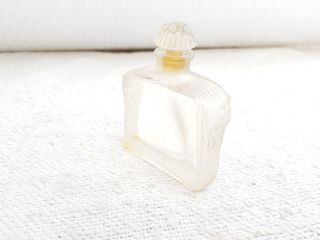 Vintage Scarce Baccarat Or R Lalique Floral Design Quality Glass Perfume Bottle