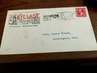 Hartford Envelope Ct Conn American Cyclist 1897