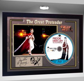 Freddie Mercury The Great Pretender Signed Framed Photo Cd Disc