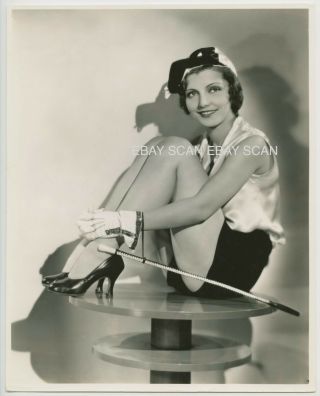 Peggy Shannon Sexy Leggy Risque Pin Up Vintage Portrait Photo 1931
