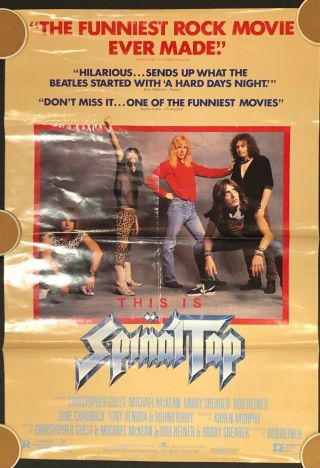 This Is Spinal Tap One Sheet Ss/folded Movie Poster - 1984