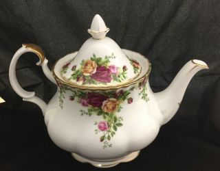 Royal Albert Old Country Roses Large Teapot Made In England