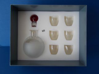 Daum Of France Crystal Decanter Set Signed And With Box