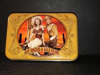 Roy Rogers & Dale Evans Playing Cards W/ Tin