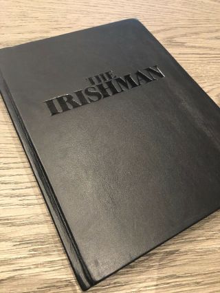 The Irishman For Your Consideration Leather Screenplay Script