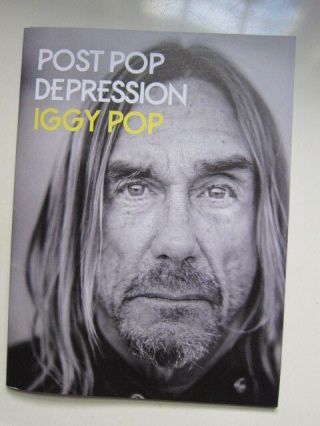 Iggy Pop Post Pop Depression Press Book With Cd