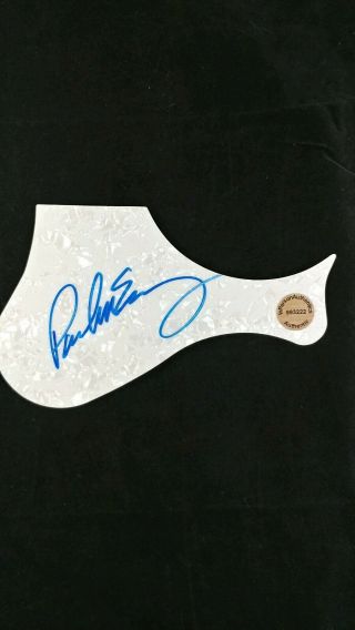 Paul Mccartney Beatles Signed Guitar Pick Guard With See Photos