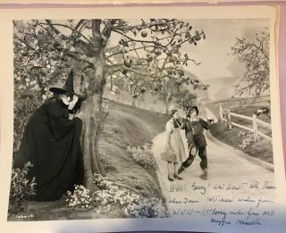 Wizard Of Oz Photo Signed By Margaret Hamilton Wicked Witch Of The West Reprint.