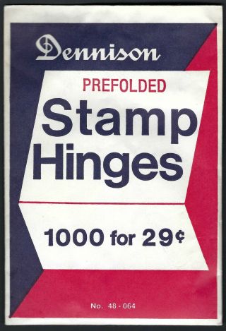 Dennison Stamp Hinges - Full Pack