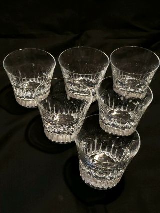 Baccarat Crystal Flora Pattern Set Of 6 Tumbler 3 Glasses 3 3/4 " H France