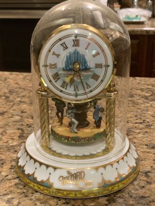 Wizard Of Oz Clock Glass Dome Exquisite