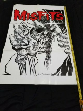 Misfits Poster - Pushead - Large Rare Uncut Poster