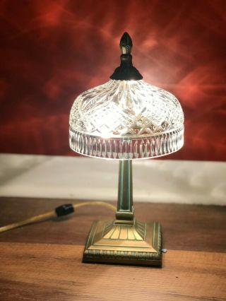 Waterford Cut Crystal Beaumont Electric 2 Light Table Lamp