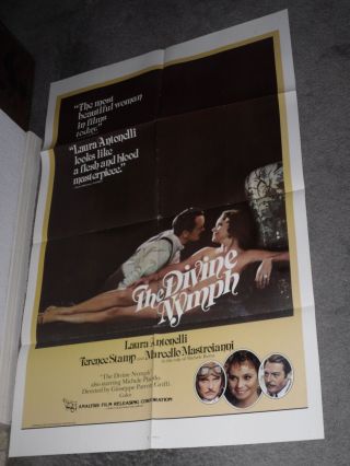 The Divine Nymph Orig 1975 One Sheet Movie Poster Laura Antonelli/terence Stamp