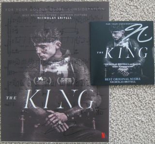 The King Best Score Fyc Promo Cd Nicholas Britell Signed,  Sheet Music