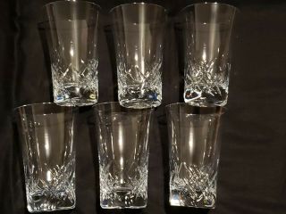 Baccarat Crystal Stella Pattern Set Of 6 Highball Glasses 5 3/4 " H France