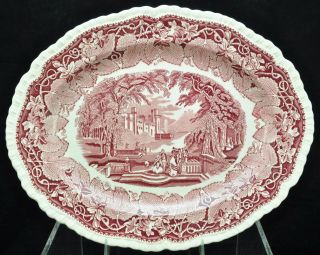 Vintage Masons Pink Vista 15 Inch Platter