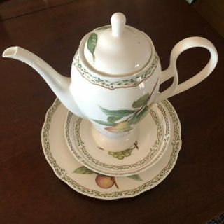 Vintage Noritake Royal Orchard Coffee Pot / Tea Pot,  Fruit Designs,  Country Home