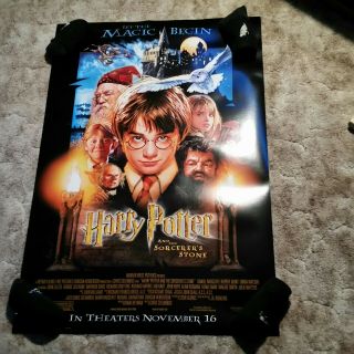Harry Potter And Sorcerers Stone 2001 Double Sided Movie Poster 27x40